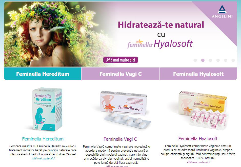 Feminella — Website communication
