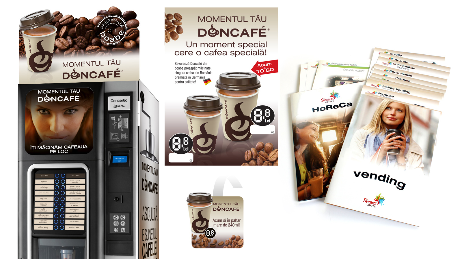 Doncafé vending POSM